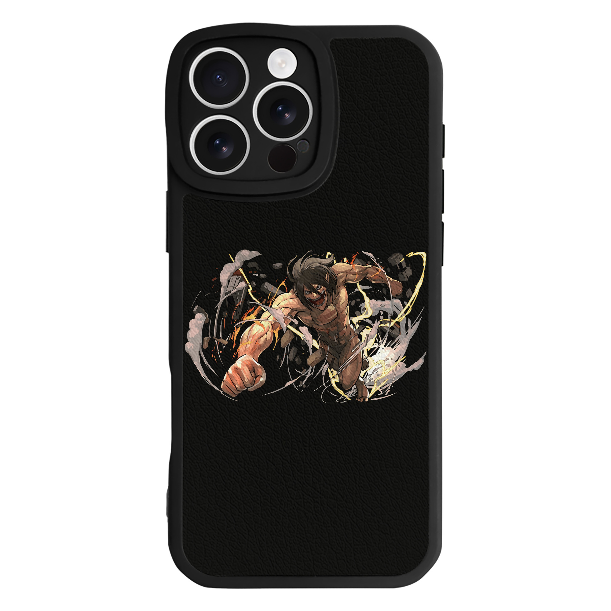 （画像用） 進撃の巨人 Attack on Titan 【iPhone 16シリーズ対応】シリコンスマホケース（レザー調） 材質：シリコン